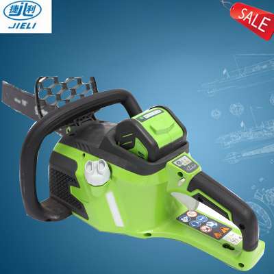 chinese wood cutting machine electric chain saw with 40V 16inch bar